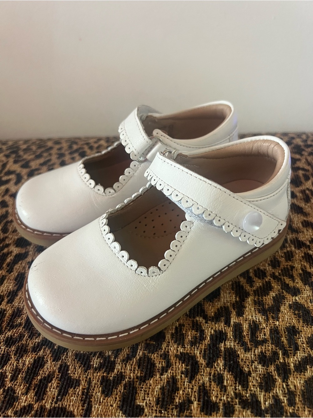 Elephantito White Mary Jane Girls Dress Shoes